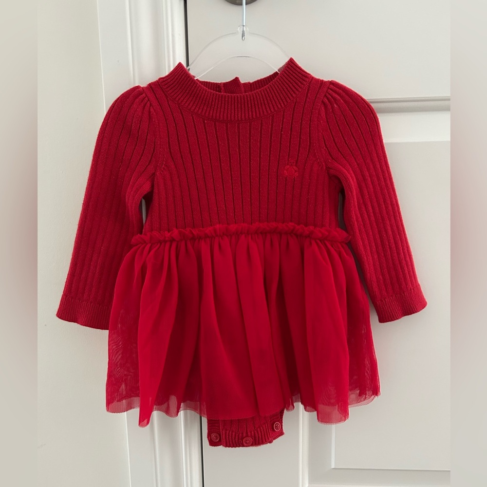 BabyGap Sweater Tulle Bodysuit Dress (6-12 Months)
